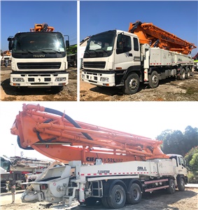 【邦伯出品】CIFA 52米ISUZU底盘黄色臂架二手混凝土泵车各角度实拍